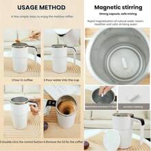 Pengaduk Elektrik Pintar dengan Tampilan Suhu Cairan, Pengaduk Kopi Elektrik Portabel Isi Ulang USB, Cocok untuk Susu, Cokelat, dan Kopi, Ideal untuk Penggunaan di Rumah dan Kantor, Hadiah Liburan yang Sempurna - Pengaduk listrik - View 12