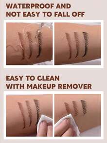 beauty glazed 3件組眉筆與眼線筆套組，防水長效，細膩柔軟，抗暈染，精準勾勒眼妝眼筆 - B191-3件組(01#,02#,03#) - 查看 6
