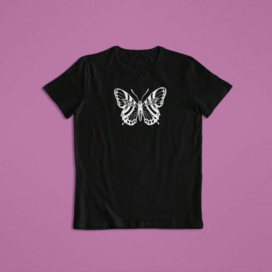 Men T-Shirts - 黑色 - 查看 1