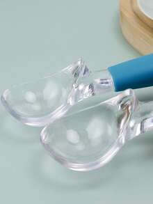 1pc Plastic Ice Cream Scoop, Multi-Color Comfortable Handle Fruit Melon Baller, Reusable Non-Stick Frozen Yogurt Spoon, Kitchen Dessert Making Tool With Hanging Hole - Multicolor - View 9