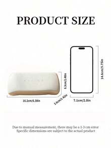 1pc Eyeglasses Case Luxury Hard Shell Fashion Glasses Box Protective Eyewear Storage Designer Accessory For Women Perfect Gift For Her CELINE-GIFT-19 - White - View 7