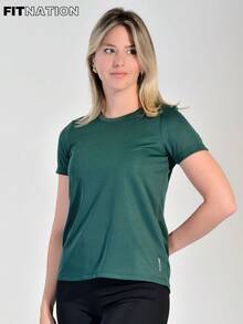 FITNATION Quick-Dry DRYFIT Fitness T-Shirt, Ideal For All Sports - 綠林 - 查看 1