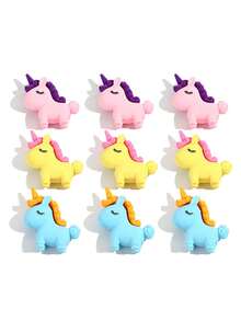 3入彩色3D獨角獸橡皮擦，可愛極簡耐用，適合學習與辦公，開學季適用 - 彩色 - 查看 7