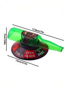 1pc Beer Bottle Rotating Drinking Game - Adult Party Rotating Toy, Bar Drinking Challenge Game Set, Party Fun Drinking Toy, Party Supplies - View 6