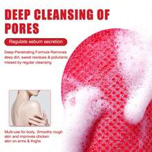 Foamy Polishing Cleaning Film Bathing Gloves Disposable Exfoliating Washcloth Portable Cleaning Scrubbing Cloth - Multicolor - View 3