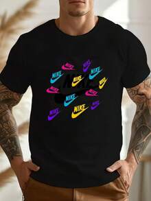 Men T-Shirts - 黑色 - 查看 1