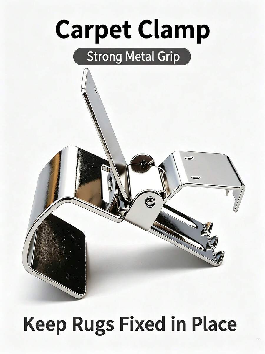 4pcs Stainless Steel Car Wash Mat Hanging Clips, Suitable For Hanging Rugs, Carpets, Mats - A - View 1