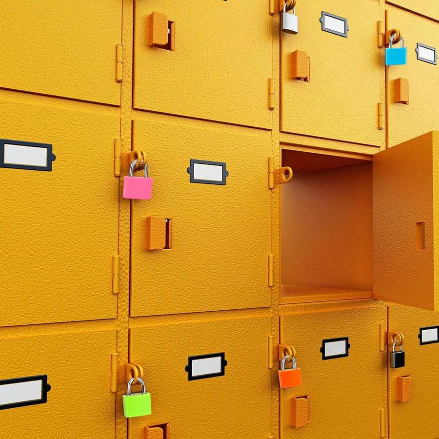 1/3/7PCS, Combination Pack Practical Mini Lock (1 Lock + 2 Keys), Wide Applicability, Each Set Comes With 2 Original Spare Keys, Random Style, Suitable For Travel Bags, Suitcases, Backpacks, School Lockers, Gym Private Storage Lockers, Christmas, Halloween, Easter, Birthday Gifts For Friends. (Random Color = 1pc) - A - View 1