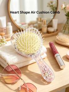 8PCS Transparent Air Cushion Comb, Fluffy Star Air Cushion Hairbrush, Portable Heart-Shaped Hair Comb For Women - Multicolor - View 14