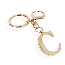 Gold-Plated Letter Keychain, A-Z Letter Key Ring With Heart, Personalized Metal Keychain Designed For Women, Perfect Accessory - Multicolor - View 17