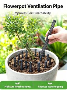 20pcs High-Quality Plant Aeration Tubes, Prevent Root Rot And Overwatering, Promote Root Health, Dry-Wet Cycle Gardening Tool - A - View 13