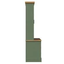 Tall Kitchen Cabinet With 6 Large Drawers, Glass Doors, Anti-Tip Device, And Metal Rails, 140x185 Cm, Storage Cabinet For Kitchen And Dining Room - 綠色 - 查看 11