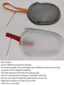 1pc Frosted Mesh Cleaning Bag, Portable Foaming Bath Scrubbing Mesh Bag, Handmade Soap Mesh Bag, For Deep Cleaning And Rich Lather - Cleaning Bag - View 6