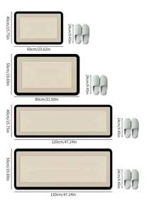 1 miếng thảm đất diatomite, phù hợp cho nhà bếp, phòng tắm và các không gian khác, thấm hút nước nhanh, chống trầy xước, bền màu, nhiều quy cách và kích thước - A - Xem 3