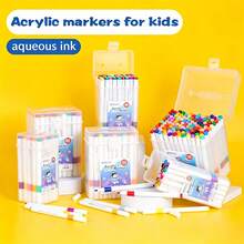 120-Color Boxed Acrylic Paint Marker Set, Liquid Ink Acrylic Art Painting Marker Set, Suitable For Art And Crafts - Multicolor - View 8
