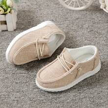 1 Pair Casual, Fashionable, Lightweight, Classic, Pretty Versatile Sports Shoes, Loafers - Beige - View 3