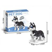 1pc Cartoon Building Block Pet Dog (Teddy/Schnauzer/Doberman/Husky/Dachshund/Poodle/Golden Retriever) 3D Puzzle DIY Creative Educational Building Block Model - Home Decor And Birthday Gift - Multicolor - View 9