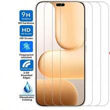 3pcs/Pack For Honor 600/600 Pro/600 Lite/400/400 Smart/400 Lite/200 Smart/200 Lite/X9d/X8d/X8c/X7d/X6c High Definition Tempered Glass Curved 9H Screen Protector Anti-Scratch Anti-Drop Black Frame - Clear - View 10