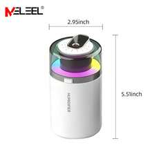 KELEEL 3合1智能車用香氛擴香機，附星空投影，多種操作模式（加濕器+香氛+氛圍燈），車用空氣清新機，精油擴香機，自動啟動/停止，彩色LED環形燈，USB供電，適用於汽車/辦公室/浴室/臥室/寵物房 - [3合1]星空燈+LED氣氛燈+香薰加濕器 - 查看 11