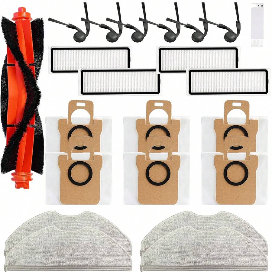 Accessory Kit Compatible With Xiaomi H40 Vacuum Cleaner | Complete Spare Parts: Filter, Mop, Main Brush, Side Brush, Dust Bag | Perfect Fit, Sturdy Structure, Easy Installation - H40 - View 1