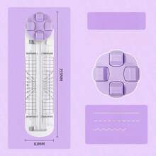 Multifunctional Paper Cutter, Can Emboss, Cut Dashed Lines, Cut Wavy Lines, 360 Degree Rotation, Suitable For Handmade Card Cutting, Art Tools, Scrapbooking, Back To School Supplies, School Supplies - A - View 6
