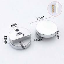 2-4PcsMirror Glass Clips Mirror Wall Holder Clips Mirror Glass Hanging Bracket Glass Mounting Round Clips In Bathroom Mirror Fix Kit Set - A - View 14