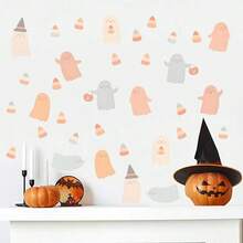1 set Stiker Dinding Hantu Halloween, Kertas Perekat, Cocok untuk Dekorasi Rumah, Dekorasi Kamar, Dekorasi Dinding, Bahan PVC Tahan Air, Dapat Dilepas - Perekat diri - View 5