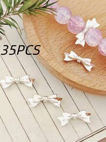 10pcs Bowknot Spacer Beads, Hypoallergenic Material, Perfect For Women To Make Bracelets, Necklaces, Earrings, Keychains, Charms And Other Jewelry Accessories. Create Your Own Unique Jewelry. Holiday Jewelry Making Supplies. Keychain Decoration. - Multicolor - View 13