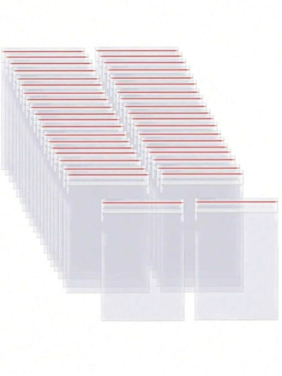 30pcs/Pack Anti-Mold Anti-Moisture Anti-Damp Reusable Sealed Bags, Transparent Food Storage Vacuum Fresh-Keeping Organizer Bags, Suitable For Kitchen Fresh-Keeping, Bathroom Anti-Moisture, Travel Storage - Clear - View 1