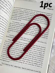 1/4PCS Printing Bookmarks In Dopamine Colors. Stylish Design Lightweight Bookmark. Portablesolid Color Paperclip Bookmark. Durable Reading Bookmark. Clip Shape Book Marks For Students. Bright Colorpage Markers For Office School Supplies. - Multicolor - View 13