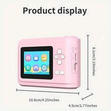 LIPETY Kids Instant Print Camera Portable Digital Camera With Music Video Playback,Best Back To School Christmas Birthday Gift For Children - Pink - View 11