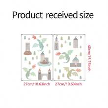 1set Dragon Wall Stickers, Self-Adhesive Paper, Suitable For Home Decoration, Room Decoration, Wall Decoration, PVC Waterproof Material, Removable - Self-adhesive - View 3