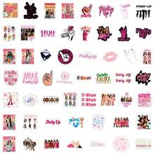 50張 K-Pop KATSEYE PINKY UP 貼紙，Katseye 禮品周邊海報裝飾，乙烯基防水，適用於筆記本電腦、手機、汽車、滑板、水瓶、剪貼簿、計畫本 - E - 查看 2