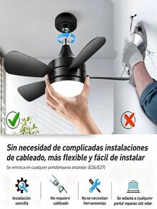 Ceiling Fans - Black - View 7