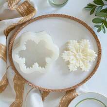 聖誕雪花香氛蠟燭矽膠模具 DIY 手作肥皂樹脂石膏家居裝飾 大雪花模具 適合聖誕裝飾 - 雪花 - 查看 3