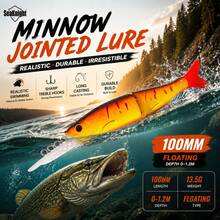 Seaknight SK042 100mm 13.5g Floating Hard Bait Small Fish Lure, Realistic Design, Suitable For Bass, Pike, Trout Freshwater And Saltwater Fishing Tackle - Multicolor - View 3