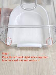 1pc Parrot Bath Box, Bird Bath Toy And Cage Accessory, Suitable For Cockatiel, Lovebird, Cockatoo And Timneh Grey Parrot, Small Pet Bath Container, Suitable For Birds And Hamsters, Fun Bird Cage Bath Tool, Home Pet Supplies And Daily Care - Multi-color - View 5