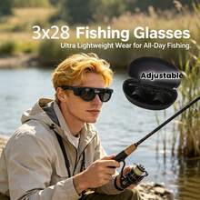 Dual-Tube Fishing Binoculars, Lightweight Rotating Focus, Suitable For Fishing, Fish Bladder Observation, Autumn/Winter Travel, Concerts And Sports Events - Multicolor - View 6