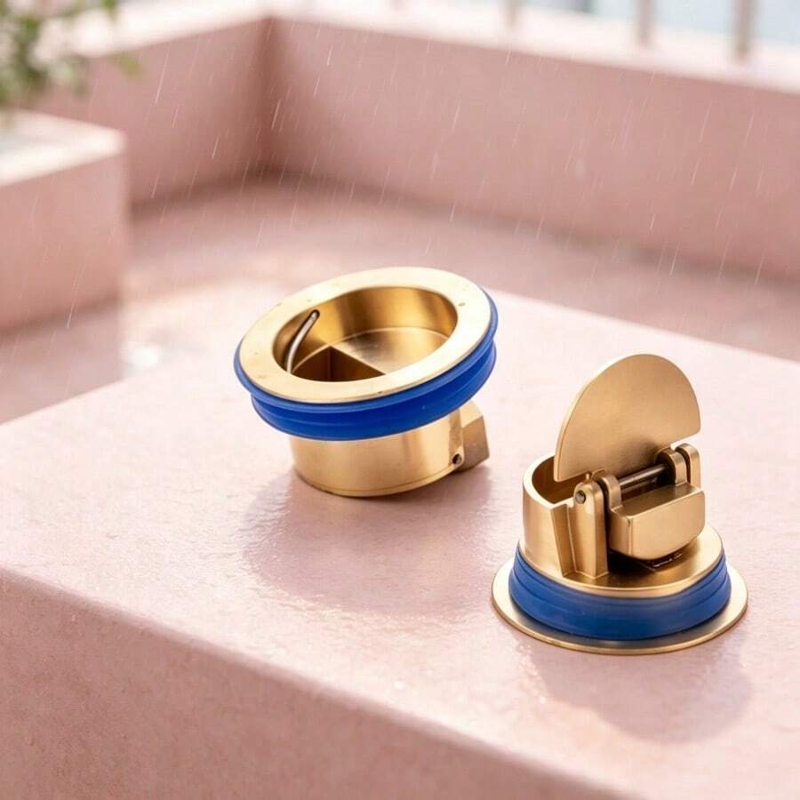 Inti Pembuangan Tembaga yang Efisien dan Cepat Mengalir, Katup Aliran Balik Satu Arah yang Diaktifkan Pegas, Sumbat Filter Anti-Bau dan Anti-Penyumbatan, Cocok untuk Kamar Mandi, Dapur, dan Balkon sebagai Aksesori Pembuangan Penghilang Bau Harian - Seperti yang ditunjukkan pada gambar. - View 1