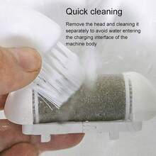 Electric Foot File Rechargeable Callus Hard Skin Remover Feet Pedicure 2 Speeds - View 5