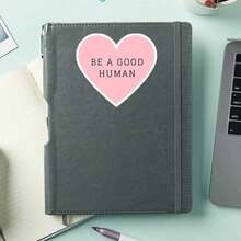 Pink Heart Shape Positive Text Decal, Inspirational Slogan Decor Sticker, Universal Multipurpose Ornament For Car Laptop Water Bottle Notebook Smooth Surface Decor Accessories - Car Stickers - View 6