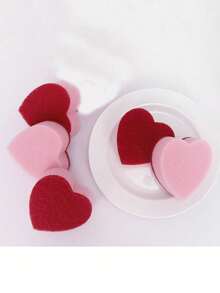 15PCS/6PCS/2PCS/1pc Heart-Shaped Sponge Scrubber For Kitchen Cleaning, Dishwashing, Cup Washing, Pot Scrubbing, Cleaning Sponge, Bathroom Cleaning Sponge, Beautiful Gift For Elders On Holidays. - LOVE - View 8