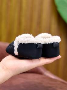 Infant Shoes, Warm And Comfortable, Thermal Lined, Easy To Put On, Suitable For 0-1 Year Old Boys And Girls For Spring, Autumn, Winter Indoor And Outdoor Use - Black - View 4