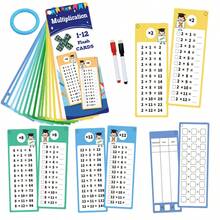 15 Addition, Subtraction, Multiplication And Division Math Flash Cards, All Facts And Games, School Supplies, Classroom Learning Aid, Back To School Learning Materials - Multicolor - View 4