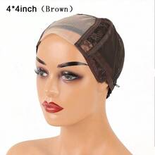 13x4 13x6 4x4 Lace Wig Cap, Adjustable Ventilating Wig Making Cap For DIY Wigs, Brown & Black Available, Halloween - View 13
