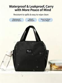 Long-Lasting Constant Temperature Insulated Large Capacity Storage Dual Side Pockets Waterproof Leak-Proof Scratch-Resistant Wear-Resistant Odor-Resistant Commute Camping Outdoor Gift Lunch Bag - Multicolor - View 5