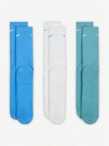 Nike Authentic 2025 New Unisex Sports Training Mid-Calf Socks 3-Pack SX6888-937 - SX6888-937 - View 3
