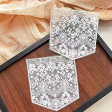 1pc Sweet Style Lace Applique Patch, DIY Handmade Craft Decoration Accessory, Suitable For Clothing Pocket Decoration - Multicolor - View 6