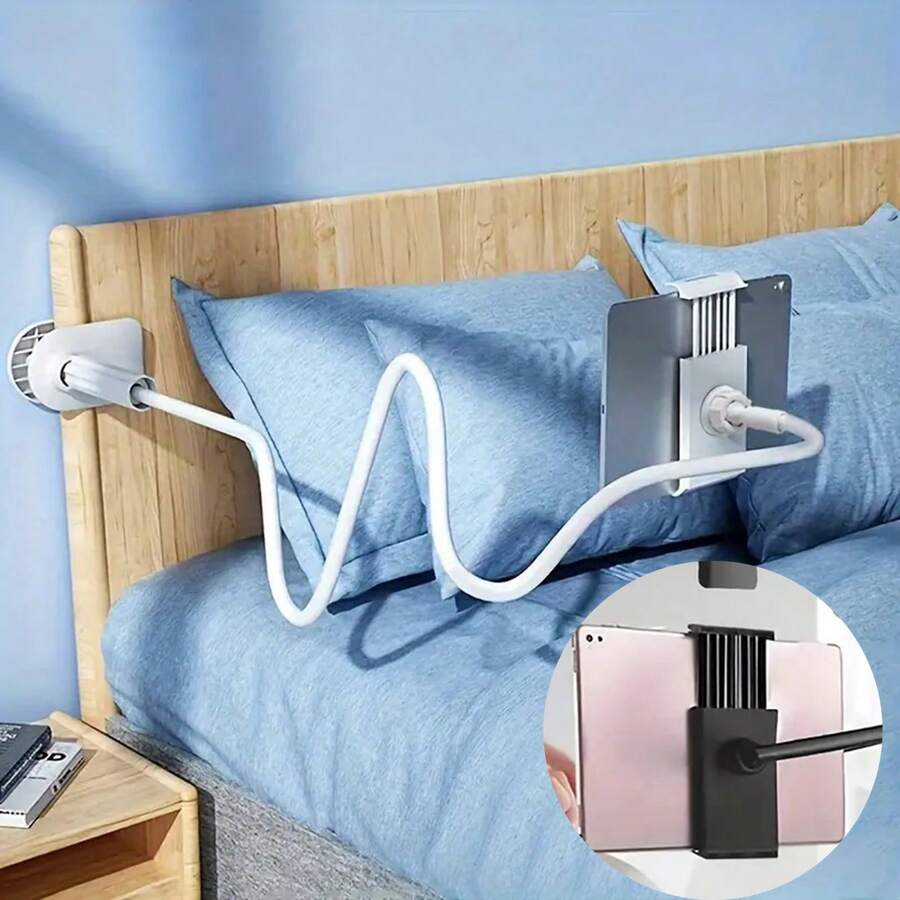 360° Rotating Tablet & Phone Stand, Spiral Base, Tiltable Placement, Suitable For Bedside Phone & Tablet, Compatible With IPhone, Android Phones, Birthday Gift For Family & Friends, 360° Rotation, Tiltable Placement