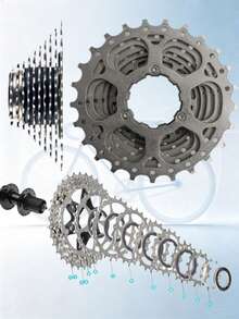 ZRACE 8-Speed Road Bike Cassette 11-25T 28T 32T Bicycle Sprocket - Silver - View 5
